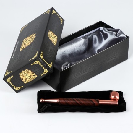 Kommer's smoking pipe "Commander", classic, metal, 14.8 x 2.8 x 1.6 cm