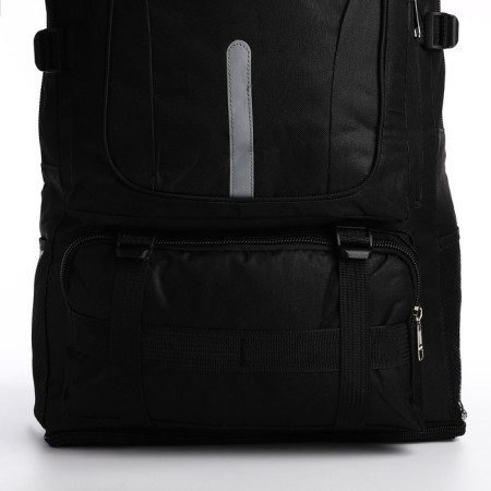 A thyroid backpack with an increase in 75l, 5 external pockets, black color-3