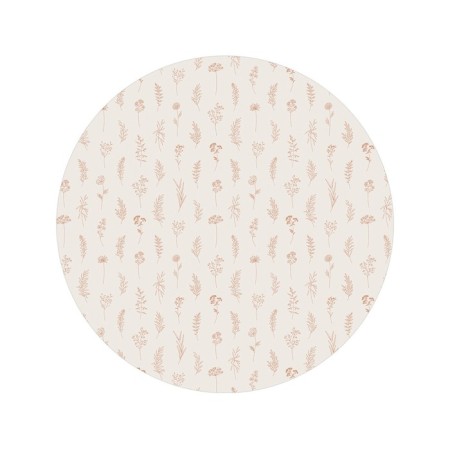 Pareo and beach rug "Flower sketches", d = 150 cm-1