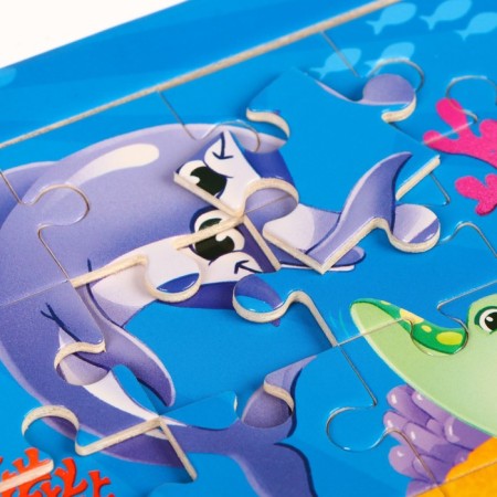 Puzzle "Sea World", 14 cm x 14 cm-4