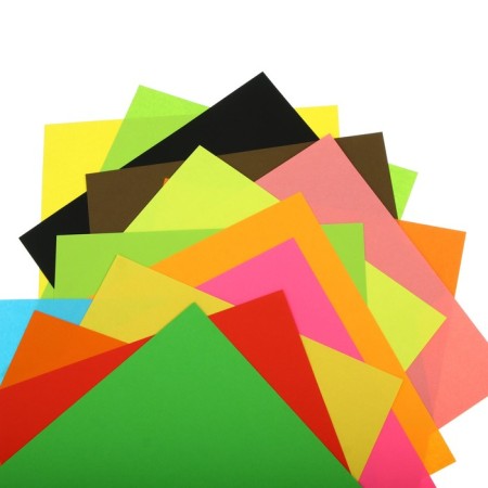 Colored paper for origami and applications 20 x 20 cm, 200 sheets Creative bright colors, 20 colors, 80 g/m2-1