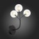 Sconces st. SL376.401.03. Demele. 3x2 W, G4 LED, 15x20 cm, black color