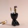 Interior item "Mr. Green Yog" 11.3*7.5*7 Black ceramics
