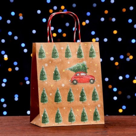 Gift Package "Christmas tree Forest" 18 x 22.3 x 10 cm