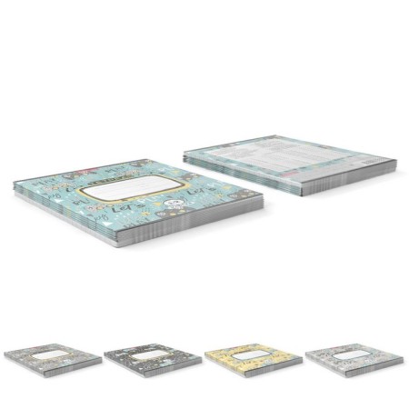 Notebook 12 sheets in the Erichkrause Gamepad cage, cover coated cardboard, offset block, white 100%, mix-8