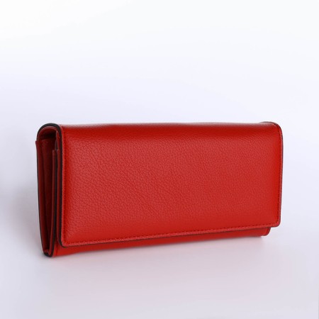 Women's wallet on magnet, red color