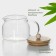 Glass teapot with bamboo lid Bellatenero Eco, 400 ml, 13.5 × 10 × 10.5 cm