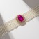 Choker-Coker "luxury" pearl, pink in gold, 30.5 cm