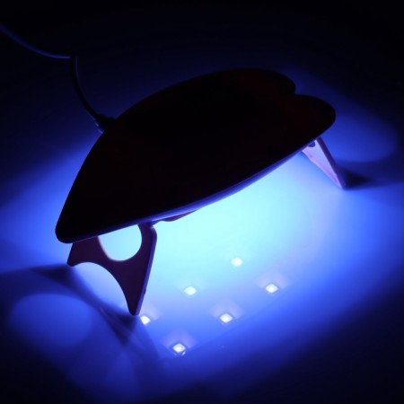 Luf-09, UV/LED gel polish lamp, 6 watts, 6 diodes, pink-8
