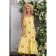 Women's dress, size 50, yellow color