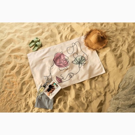 Towel beach Ethel "Girl" 96x146 cm, 100% cotton-2