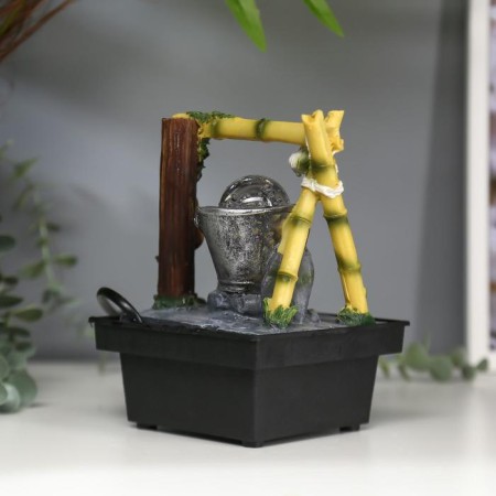 The desktop fountain from the network "Water Mill from Bamboo" 18x12x12 cm-3