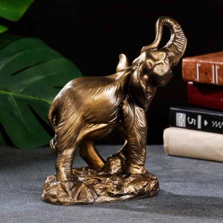 Figure "Elephant" bronze, 21.5 cm-2