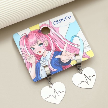 Earrings "Bright", 4 x 1.5 cm-4