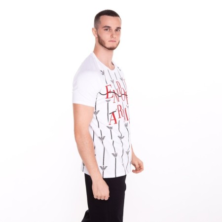 T -shirt male, white color/print mix, size 2xl-3