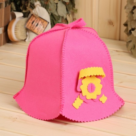 Set for a bath: a hat and a rug "Coquet"-3