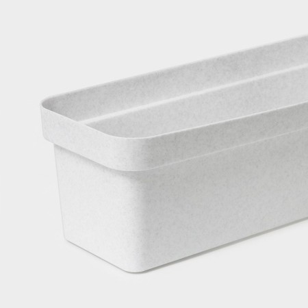 Balcony box for the colors "Eco", 12 l, 60 cm, color light granite-1