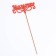Topper wooden "mommy" red 13x6 cm