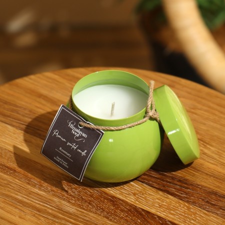 Aromatic candle in a jar 150 g, paraffin, rosemary-1