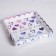 Cookie box, confectionery packaging with PVC lid, I love you, 21 x 21 x 3 cm