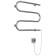 Terminus heated towel rail "Electro 25" M-shaped, 400x500 mm, chrome