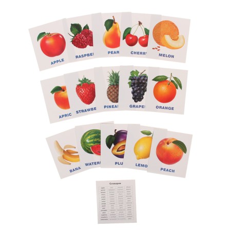 Training cards "Fruits"