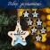 New Year. New Year's set "Stars" 8 pieces, 2025, Blue color