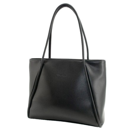 Female bag, artificial leather, black 30x10x30 cm