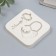 Mold Silicon "Key and a lock-heart" 2 items 5.8x6.2x1 cm