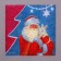 Napkins Paper Single -layer New Year's "Santa Claus", 24 × 24 cm, set 50 pcs., For the New Year