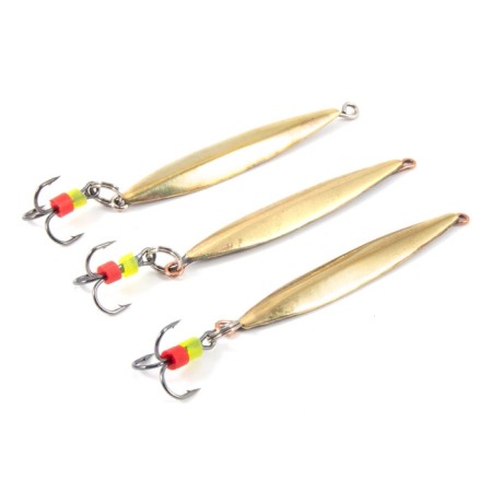 Vertical spinning "Yaman" excellent with a tee, size 40 mm, 3 g, brass color