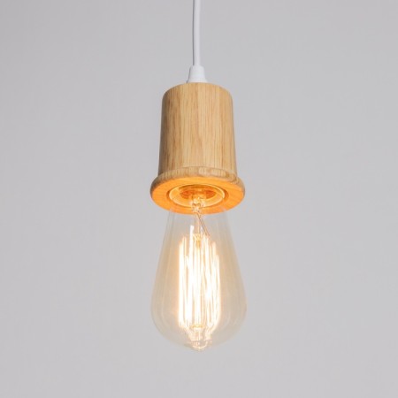 Suspension lamp "Claud" cylinder2 1x40W E27 white 5x6.5x95cm-2