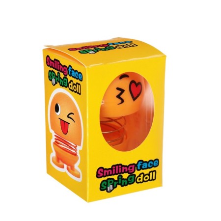 Smile on the spring, on the panel in the car, heart, yellow-3