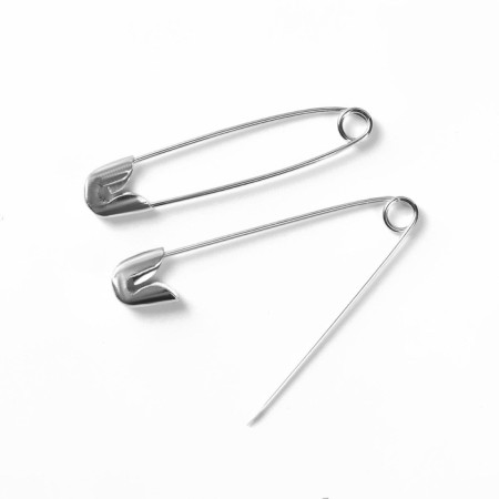 English pins, 32 mm, 1000 pcs, silver color-1