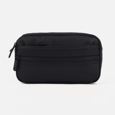 Lightning waist bag, 2 outer pockets, black color