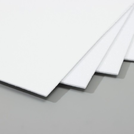 A set of glitter foamiran (5 sheets) 2 mm, 20x30 cm, white-2
