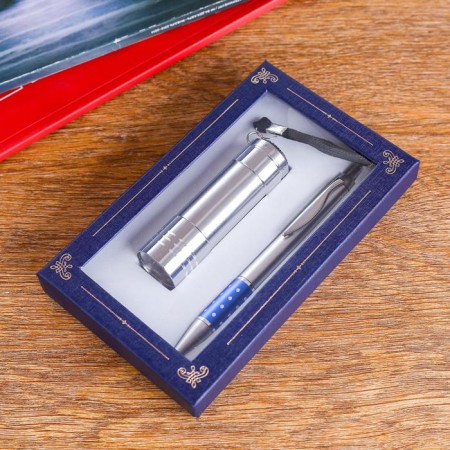 Gift set 2V1 (pen, flashlight)
