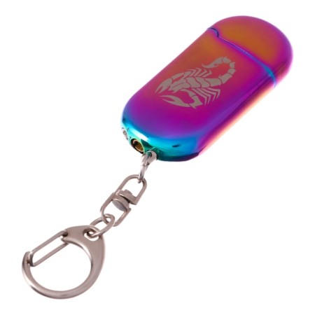 Gas lighter "Scorpio" on a key fob, 5 x 2.5 cm, mix-1