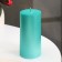 Candle-cylinder smooth, 5x10 cm, tiffany, metallic, 6 hours