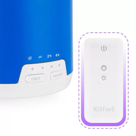 Air humidifier KitFort KT-2887-3, ultrasound, 15.6 W, 0.24 l, blue-1
