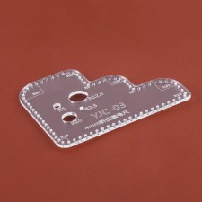 Radius line, for the skin, step 4 mm, acrylic, R5 - 35, S3