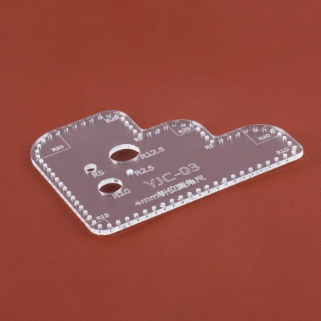 Radius line, for the skin, step 4 mm, acrylic, R5 - 35, S3
