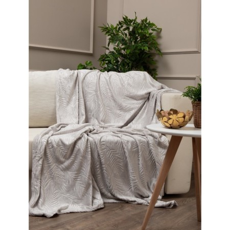 Texrepublic blanket, size 200x220 cm, gray color-2