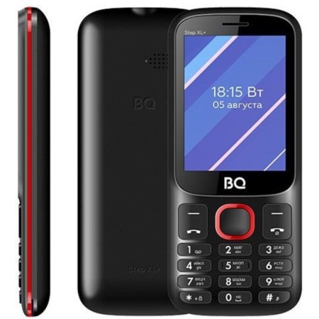Cell phone BQ M-2820 STEP XL+ Black Red-1