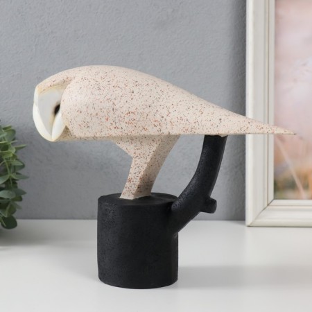 Souvenir Polystone "Owl - the user of the siberian on the stand" Sanding 28x8.8x20 cm-3