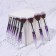 A set of makeup brushes "Luminous", 10 objects, PVC - cover, black/purple color