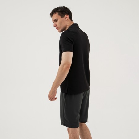 T -shirt Polo Male Sports, size S (46), Black color-3