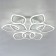 Lamp Citilux “Romb Smart” CL236A190E 90.5x90.5x12 cm, 9x11.6W, LED, Color White