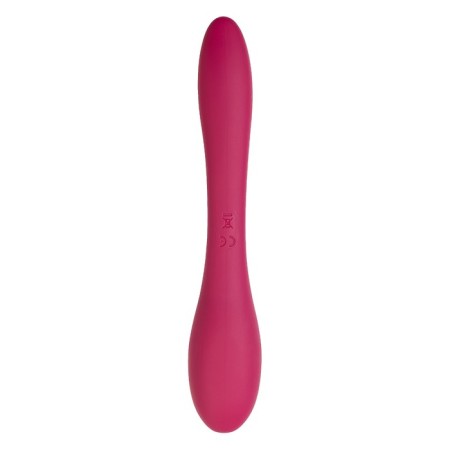 Multifunctional vibrator L’Eroina Caberna, 20 cm, silicone, burgundy color-12