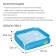 Steel Pro frame basin, 122 x 122 x 30.5 cm, from 2 years, 56217 Bestway